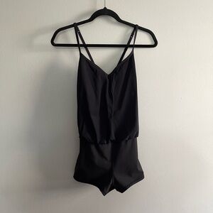 Black Lululemon Bodysuit Onesie with Adjustable Straps. Great condition.
